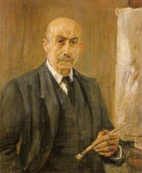 Autoportrait avec palette